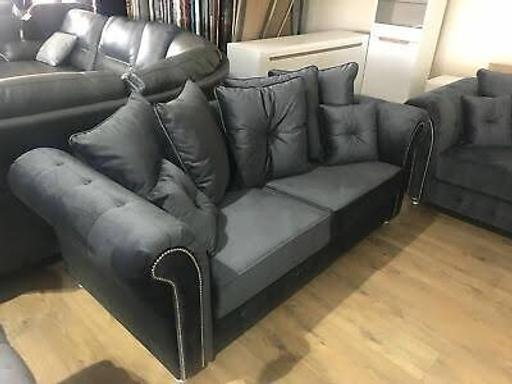 Buy & Sell West Bromwich Sandwell - Photos for Olympia Black Velvet Sofa