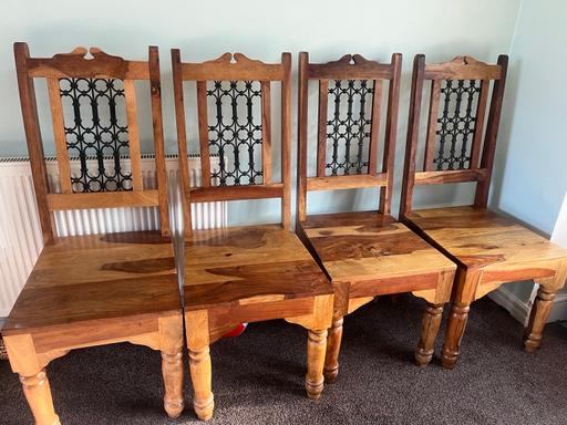 Buy & Sell Staffordshire Cannock Chase - Photos for Four Solid Wood Chairs