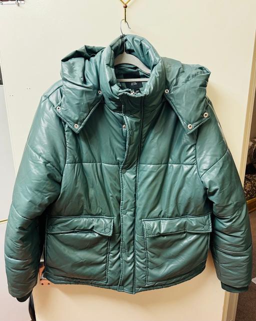 Buy & Sell South West London Fulham Broadway - South West London - Photos for River Island Faux Leather Puffer Jacket