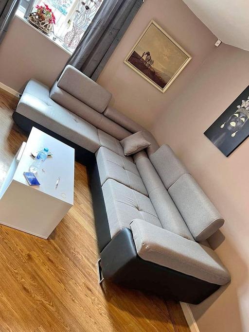 Buy & Sell Brent East Lane Business Park - Brent - Photos for Anton Corner Sofa Bed & Storage (Grey+Black)