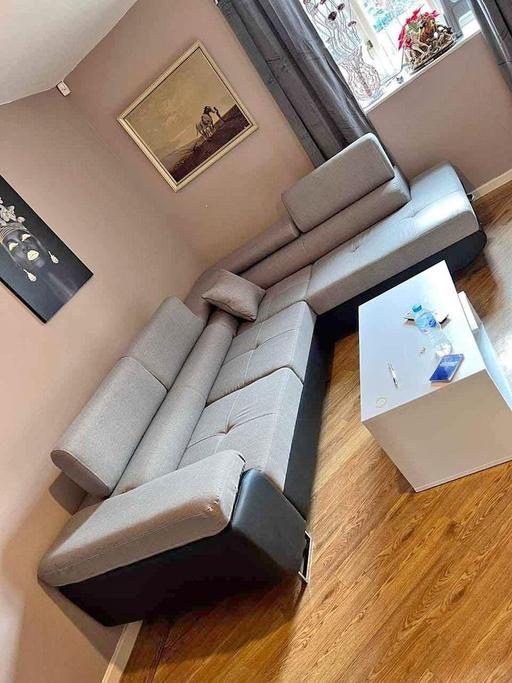Buy & Sell Brent East Lane Business Park - Brent - Photos for Anton Corner Sofa Bed & Storage (Grey+Black)