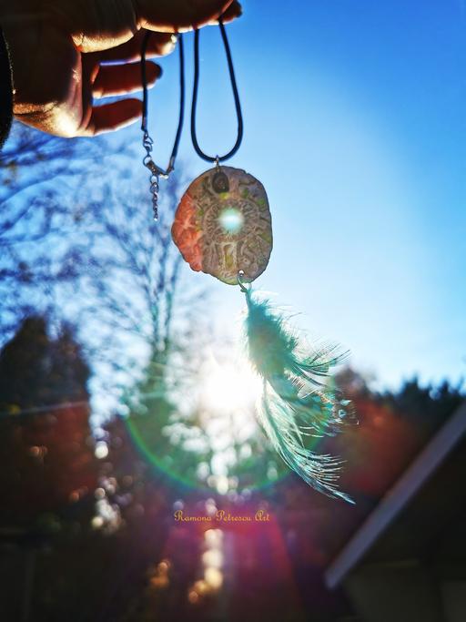 Buy & Sell West Midlands Birmingham - Photos for 🩵🌙Moonstone Dream Catcher Clay Necklace