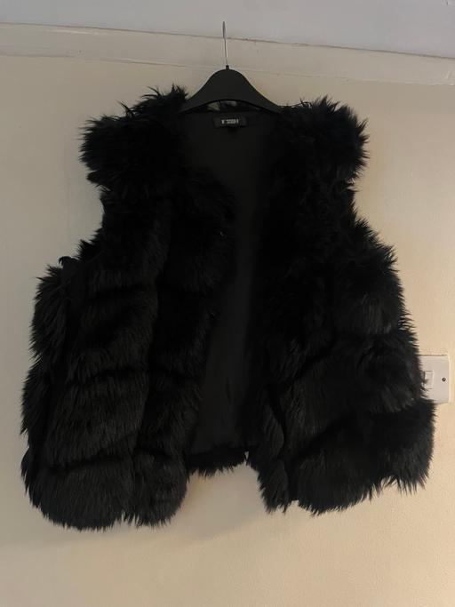 Buy & Sell West Midlands Birmingham - Photos for Ladies Size 8 Faux Fur Black Gilet