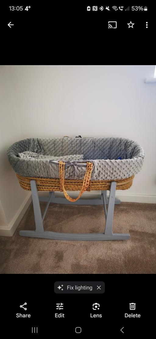 Buy & Sell Greater Manchester Salford - Photos for Moses Basket & Rocking Stand