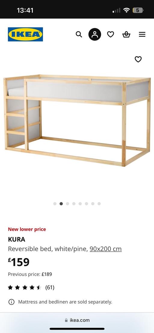 Buy & Sell East London Canning Town - East London - Photos for IKEA KURA reversible bunk cabin bed white