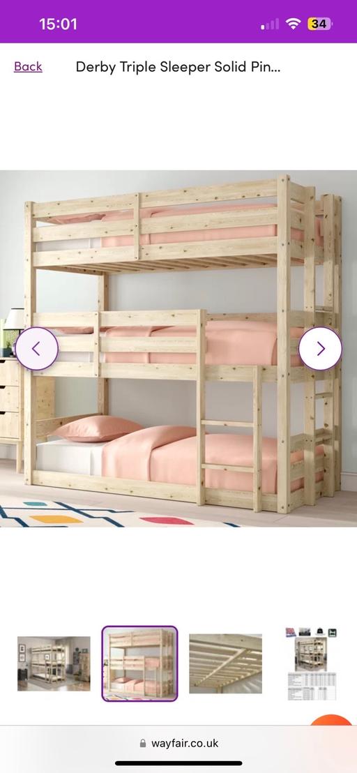 Buy & Sell East London Canning Town - East London - Photos for Triple sleeper bunk bed