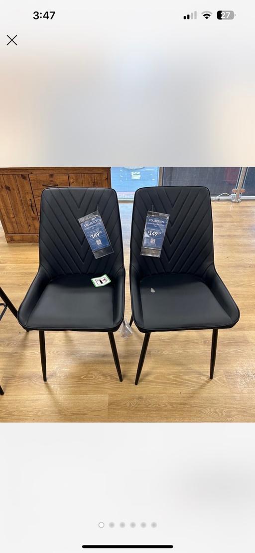 Buy & Sell West Midlands Walsall - Photos for 4 x brand new black dining chairs still boxed