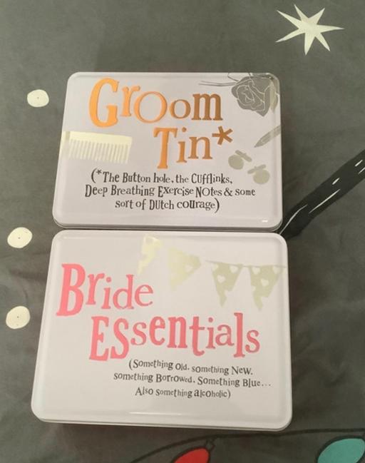 Buy & Sell East Sussex Eastbourne - Photos for Bride+groom tin