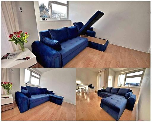 Buy & Sell Brent East Lane Business Park - Brent - Photos for Blue Color Berlin Corner sofa bed