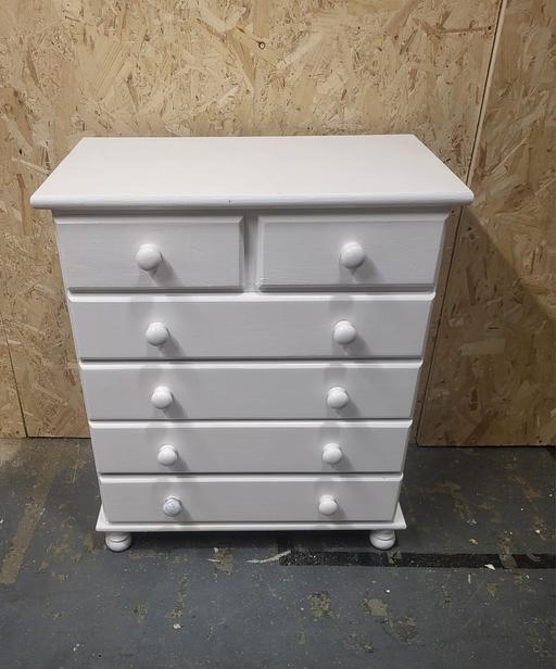 Buy & Sell West Yorkshire Bradford - Photos for Solid Pine Chest White 4+2 Drawers