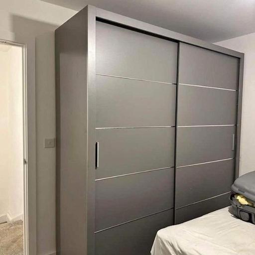 Buy & Sell Brent East Lane Business Park - Brent - Photos for New Style Grey Sliding door Wardrobe
