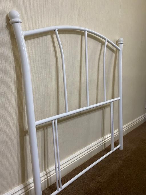 Buy & Sell West Midlands Birmingham - Photos for White metal headboard