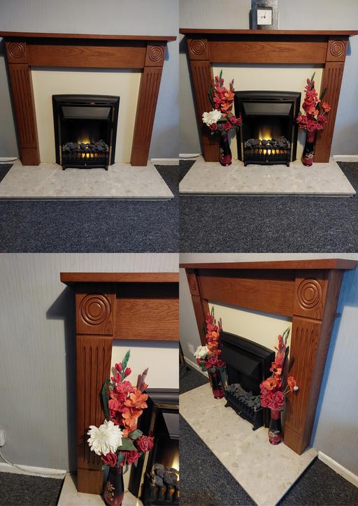 Buy & Sell Staffordshire Stoke-on-Trent - Photos for Electric Fireplace with Granite Hearth