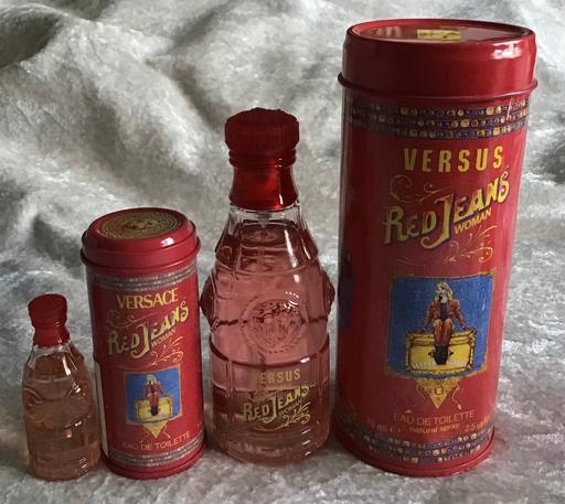 Buy & Sell Derbyshire Chesterfield - Photos for Versace Red jeans perfume 75ml&7.5ml in tins