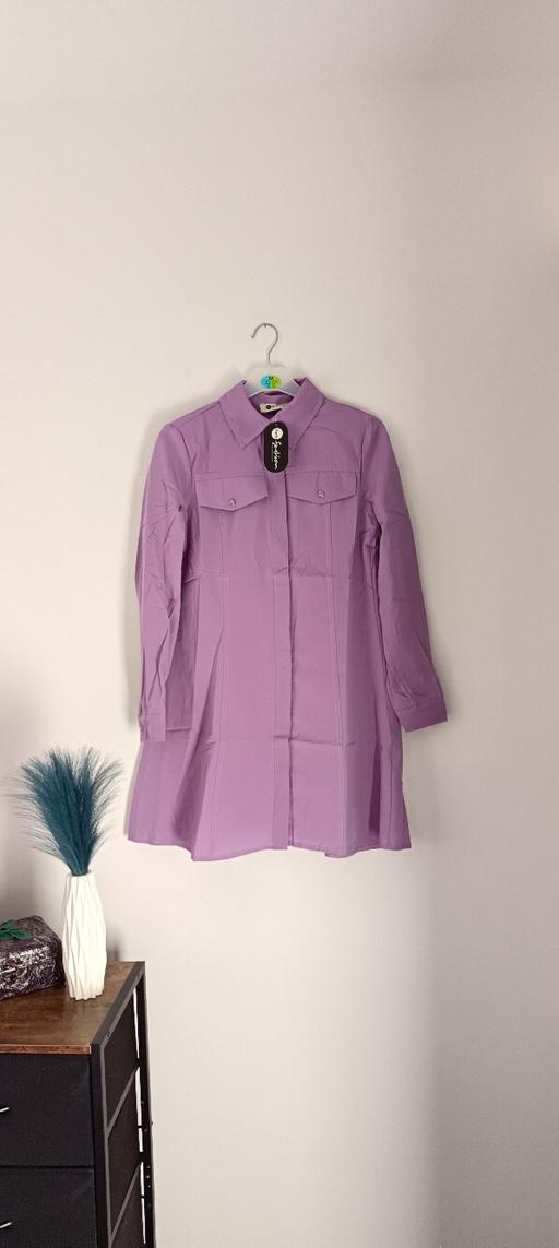 Buy & Sell Swansea - Wales Blaenymaes - Swansea - Photos for Long Sleeve button up mini shirt dress size S