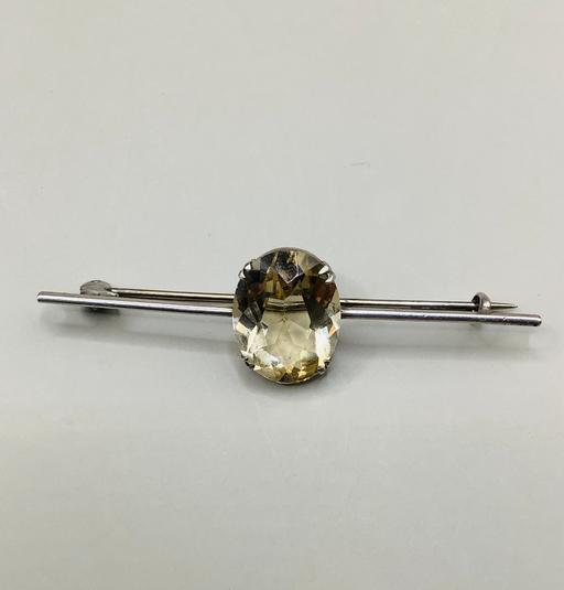 Buy & Sell Central London Cannon Street Station - Central London - Photos for Vintage 925 silver citrine bar brooch