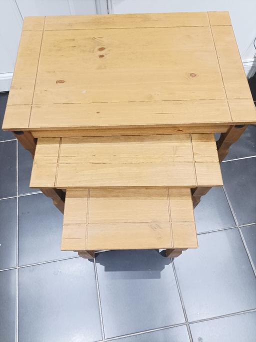 Buy & Sell West Midlands Dudley - Photos for mexican pine Corona nest of tables