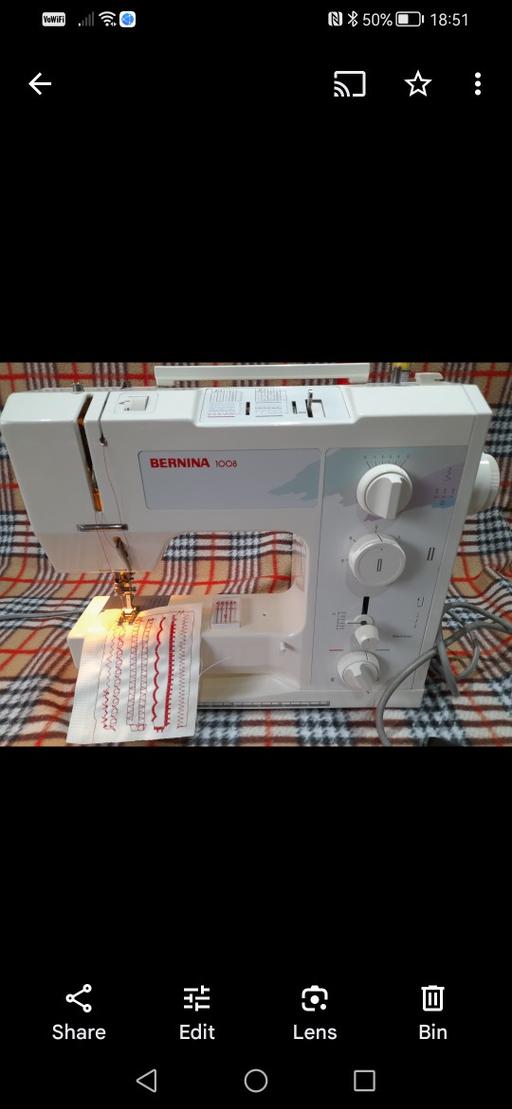 Buy & Sell Staffordshire Lichfield - Photos for Bernina 1008 SEWING MACHINE