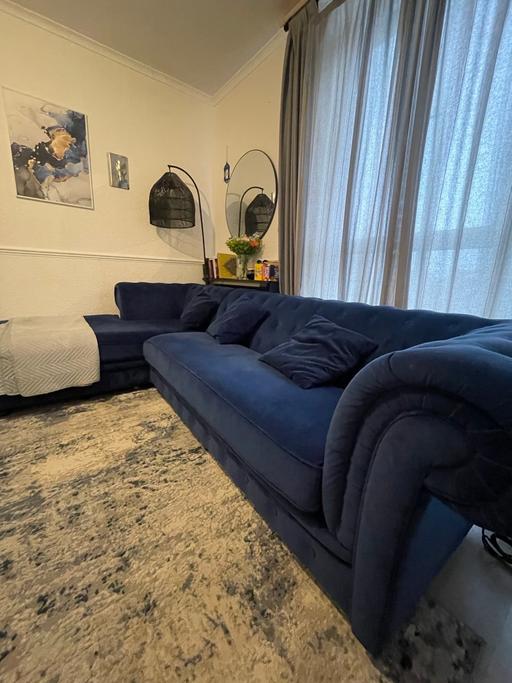 Buy & Sell West London Notting Hill - West London - Photos for Branagh left hand electric blue corner sofa