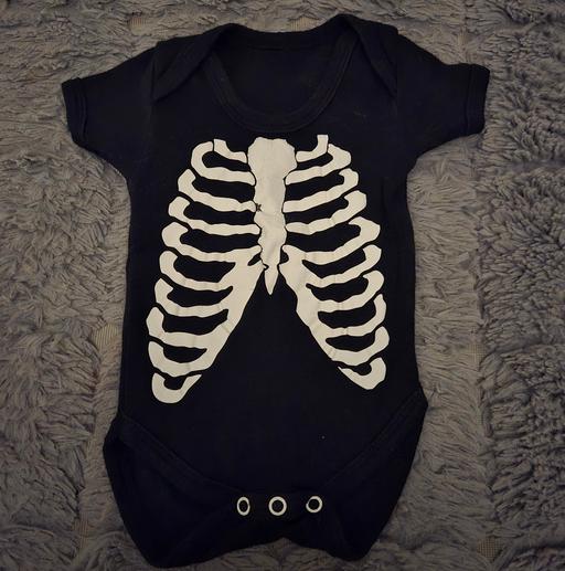 Buy & Sell West Yorkshire Kirklees - Photos for Black Skeleton Vest - 0-3 months