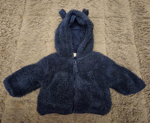 Buy & Sell West Yorkshire Kirklees - Photos for Blue Fluffy Teddy Bear Jacket - Newborn