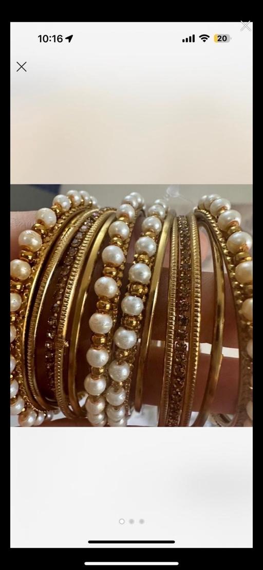 Buy & Sell Warwickshire Nuneaton and Bedworth - Photos for Gold bangles with pearl