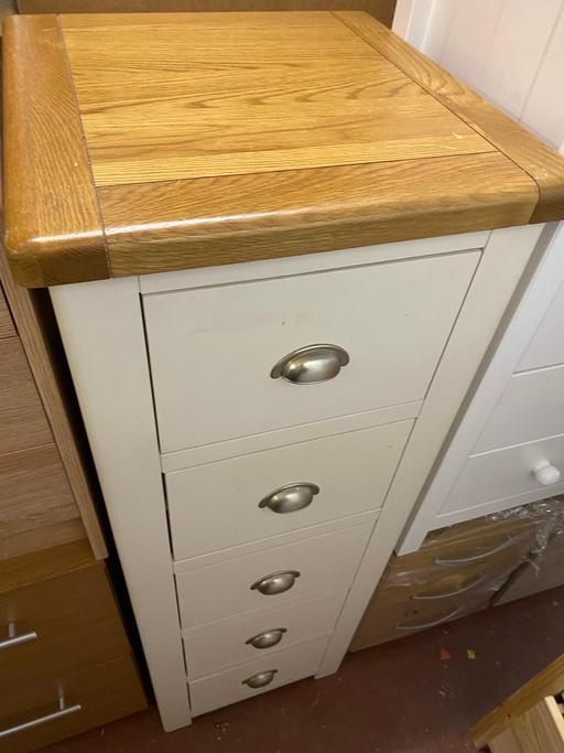 Buy & Sell West Midlands Coventry - Photos for Kent 5 Drawer Tallboy - Cream And Oak