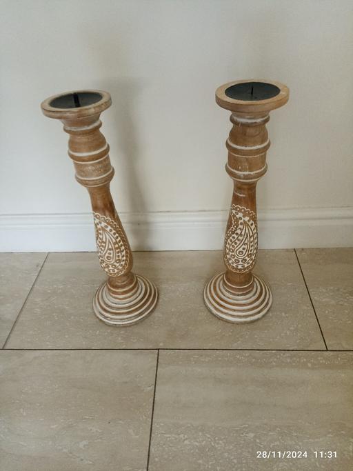 Buy & Sell Warwickshire Nuneaton and Bedworth - Photos for Wooden Candlesticks