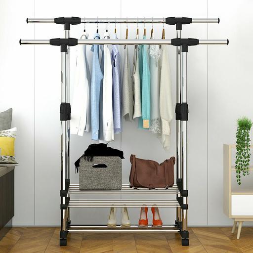 Buy & Sell Central London Barbican - Central London - Photos for Double Clothes Coat Rail Hanging Display