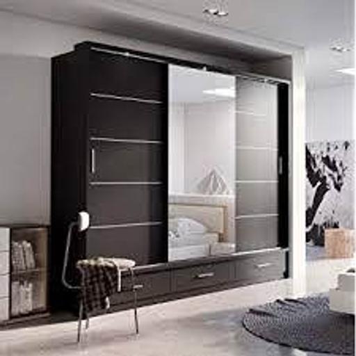 Buy & Sell Brent East Lane Business Park - Brent - Photos for Florence High glass wardrobe with Led Strip