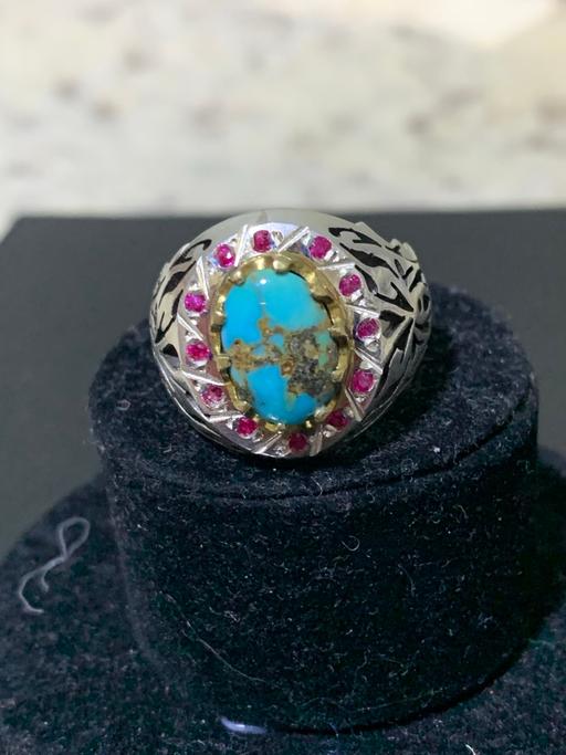 Buy & Sell North London Upper Edmonton - North London - Photos for Turquoise & ruby silver ring