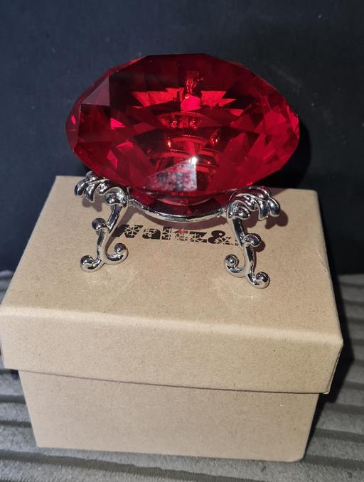 Buy & Sell West Midlands Sandwell - Photos for red glass crystal gems on stands x 2