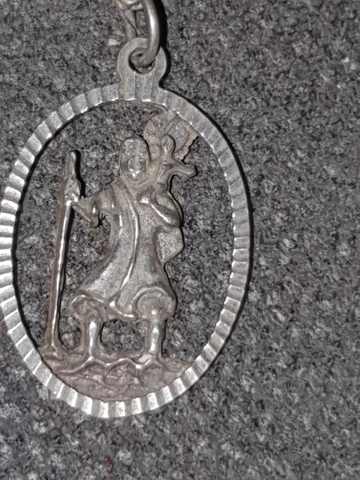 Buy & Sell South East London Walworth - South East London - Photos for soild silver St Christopher necklace.