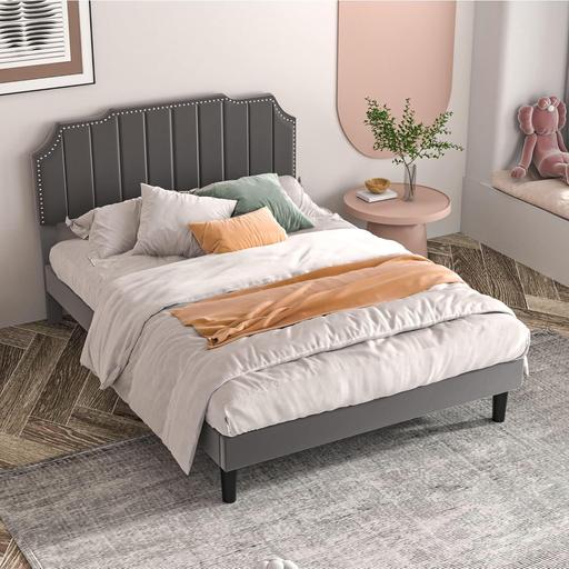 Buy & Sell Central London - Photos for Double Size Upholstered Platform Bed Frame