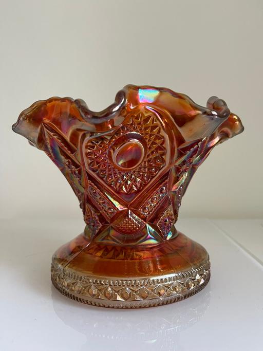 Buy & Sell Warwickshire North Warwickshire - Photos for Carnival Glass Punch Bowl Stand/Dish Marigold