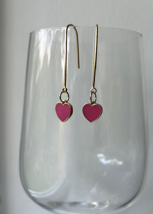 Buy & Sell Hertfordshire Dacorum - Photos for Pink heart beaded earrings