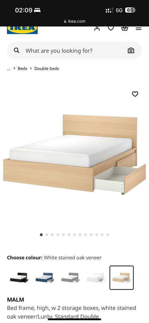 Buy & Sell South West London Southfields - South West London - Photos for IKEA King bed frame with 2 drawers