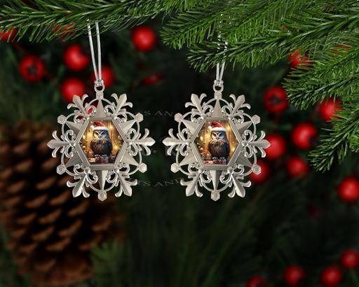 Buy & Sell Lincolnshire North Lincolnshire - Photos for Christmas Owl Snowflake Bauble