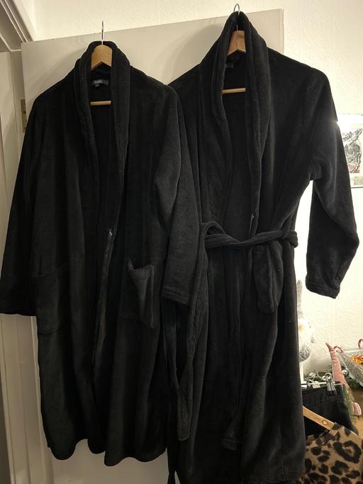 Buy & Sell Hertfordshire Three Rivers - Photos for 2 Black Dressing Gowns Size L/XL