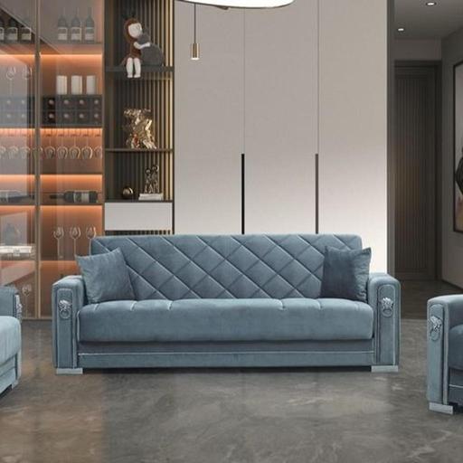 Buy & Sell Brent East Lane Business Park - Brent - Photos for 3 Seater Grey Lion Sofa bed With Storage