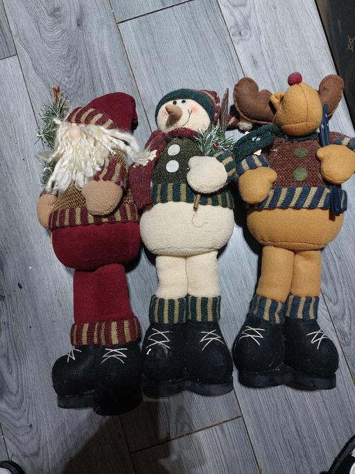 Buy & Sell Halton Widnes - WA88 - Photos for 3 vintage stand up xmas figures