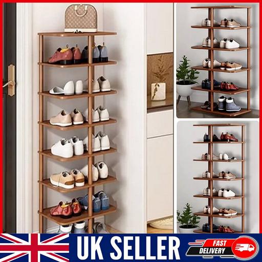 Buy & Sell Central London Barbican - Central London - Photos for 6/8 Tier Home Wooden Shoe Rack Vertical