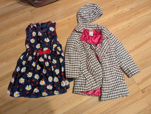 Buy & Sell South West London Richmond upon Thames - Photos for Jacket with hat and dress 4, 5 year old, girl