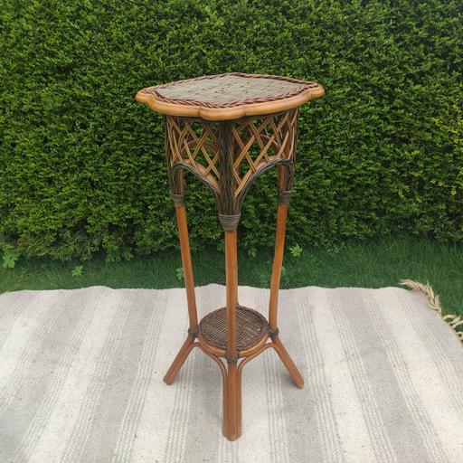 Buy & Sell Cheshire East Congleton - Cheshire East - Photos for Rattan Wicker Two Tier Jardinière Stand (34