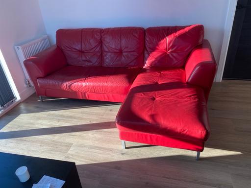 Buy & Sell West Midlands Birmingham - Photos for Red Leather Sofa