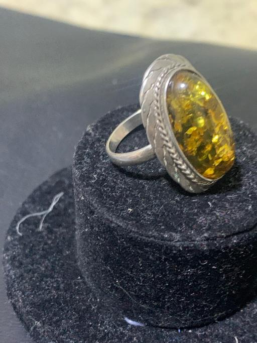 Buy & Sell North London Enfield - Photos for Amber silver ring