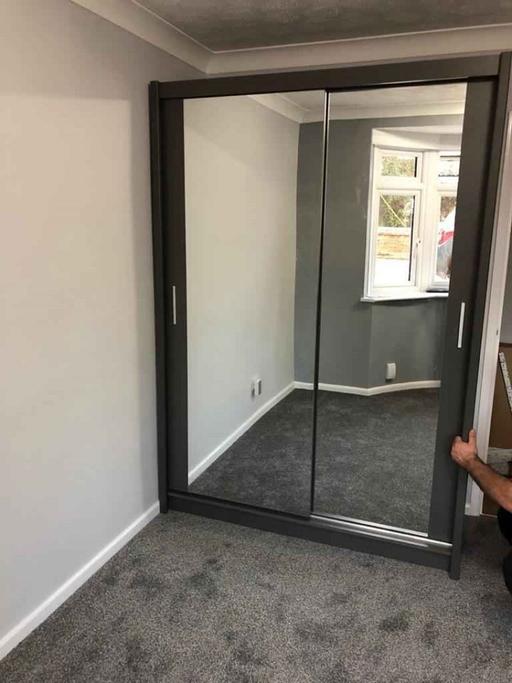 Buy & Sell Brent East Lane Business Park - Brent - Photos for 2 Door Milan150cm Sliding Mirror door wardrob