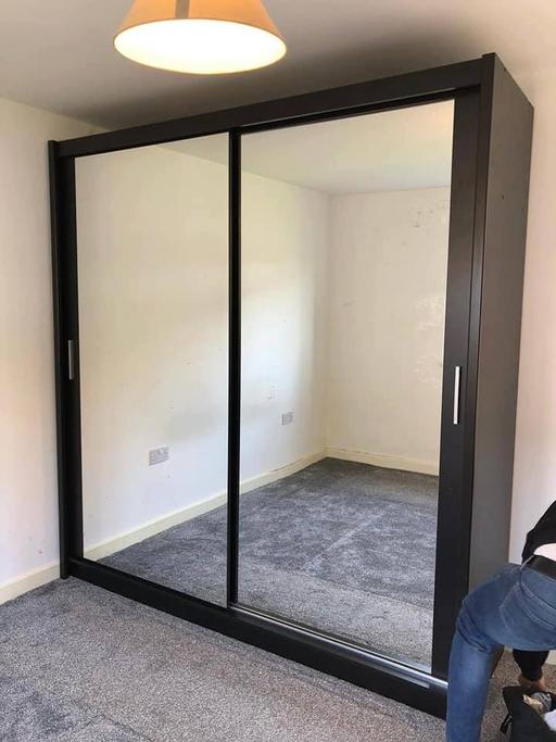 Buy & Sell Brent East Lane Business Park - Brent - Photos for 2 Door Milan180cm Sliding Mirror door wardrob