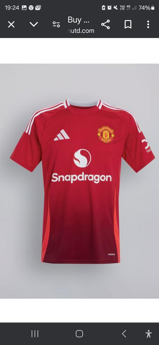 Buy & Sell Suffolk West Suffolk - Photos for Manchester united hone shirt