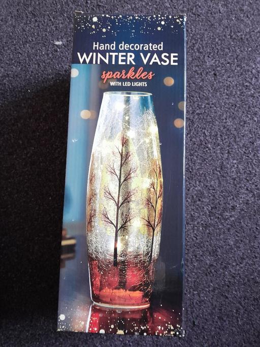 Buy & Sell West Yorkshire Kirklees - Photos for hand decorated winter vase with LED lights